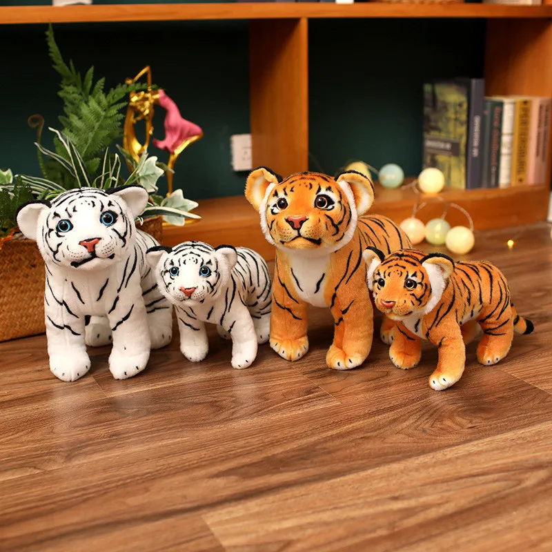 1Pc 30/40CM Simulation Tiger Plush Toys Lovely Tiger Dolls Stuffed Soft Animal Toy Cute Birthday Christmas Gifts