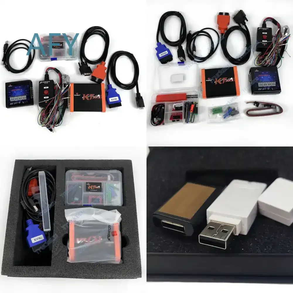 KT200 II Programming Tool for Heavy Duty Truck Construction Machinery ECU Diagnostic Kit with Offline Key Dongle for Cummins