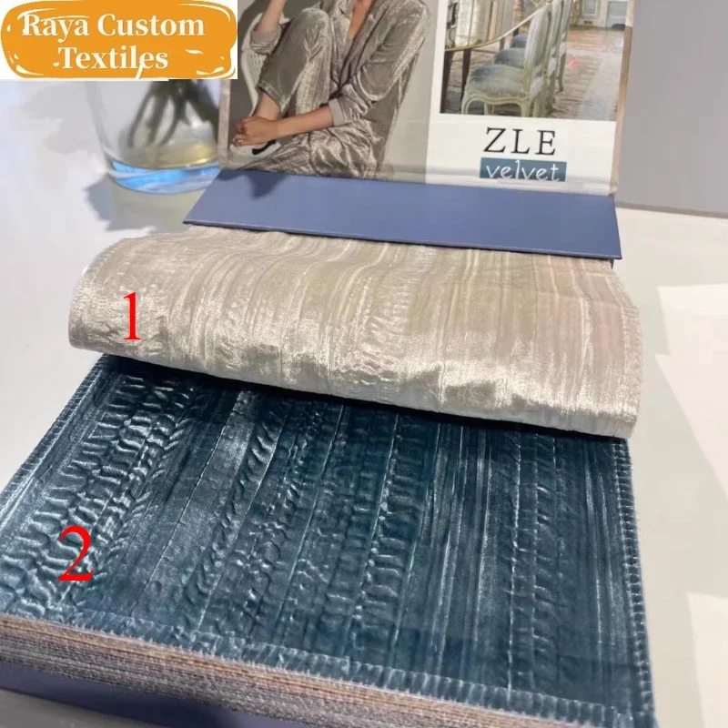 

European Curtain Light Luxury High-end Velvet Curtains for Living Room and Bedroom Villa Blackout Customization Window Screen