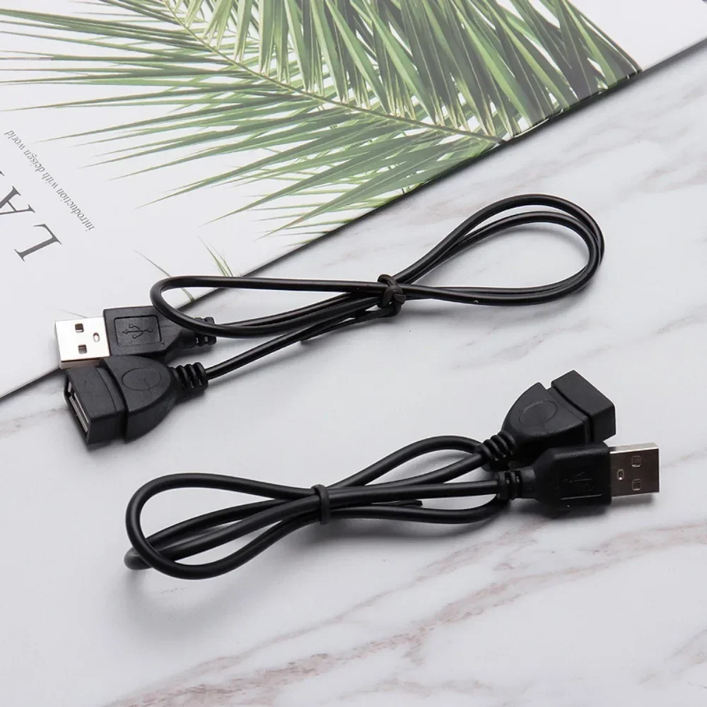 High Quality USB 2.0 Cable USB Double Splitter Adapter Cable One To Two Female To USB 2 Male Power Extension Cable