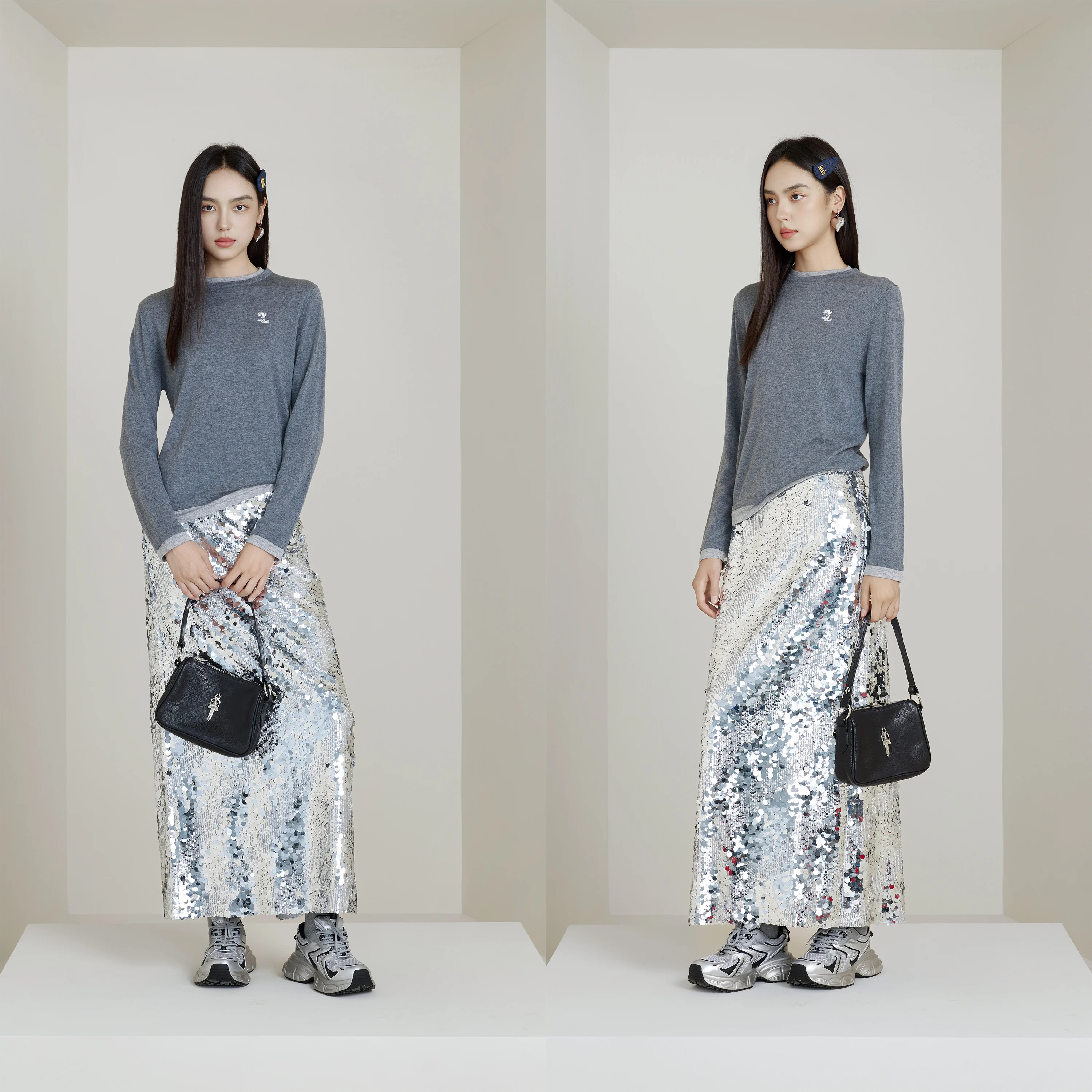 

Женская ультратонкая трикотажная футболка-поло NancyCavally с круглым вырезом, имитация двухслойности, из ткани, бережной к коже, в стиле колор-блок, уличный стиль