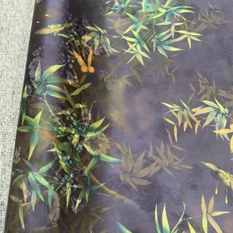 สินค้าใหม่รับซัมเมอร์ ผ้าไหมสีเขียว ดอกไม้ ผ้ากอซสีแดง สไตล์จีน กี่เพ้า เสื้อผ้าเสื้อเชิ้ตตัวเล็ก