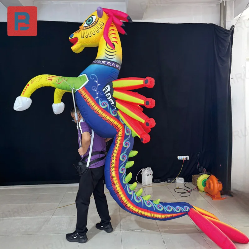 Inflatable insects, stage parade event printed inflatable creative biological characters puppet insects puppet insects
