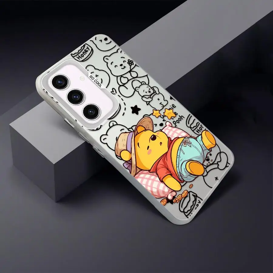 Funda de teléfono suave de Winnie The Pooh de Disney para Samsung Galaxy A73 A52 A55 A53 A54 A51 A56 A35 A72 A26 A36 A71