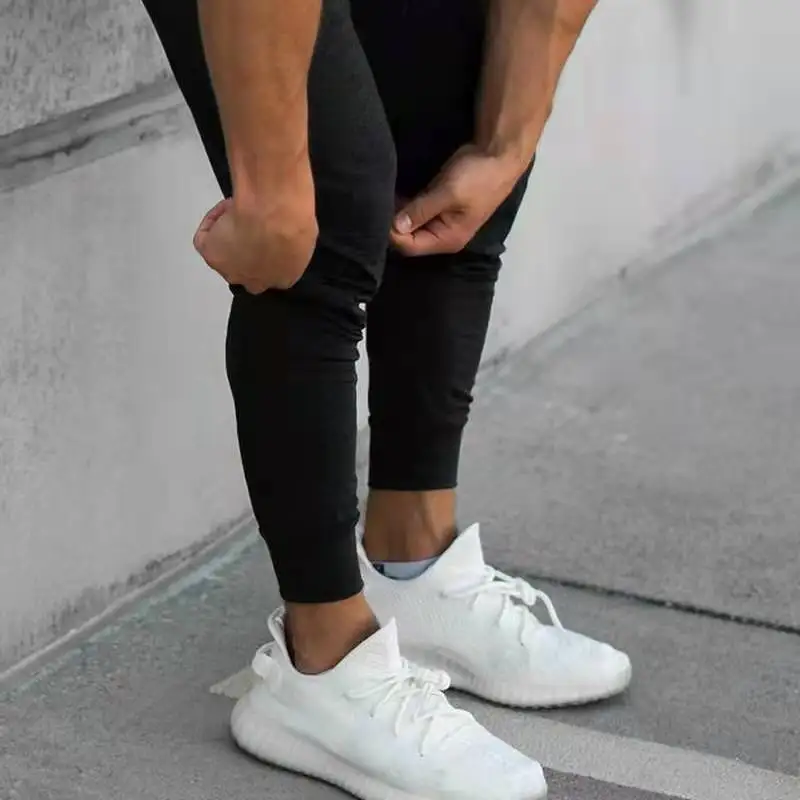 Muscle Fitness Autumn And Winter New Sports Pants Men\'s Casual Pants Korean Version Slim Fitness Pants Men\'s Ankle Pants