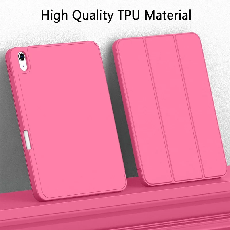 Für iPad 10. und 11. Generation A16 10,9 11 Zoll Weiche Leder-Folio-Hülle mit Schlaf-Wach-Funktion Stoßfeste Solide Schutzhülle – Detail 7