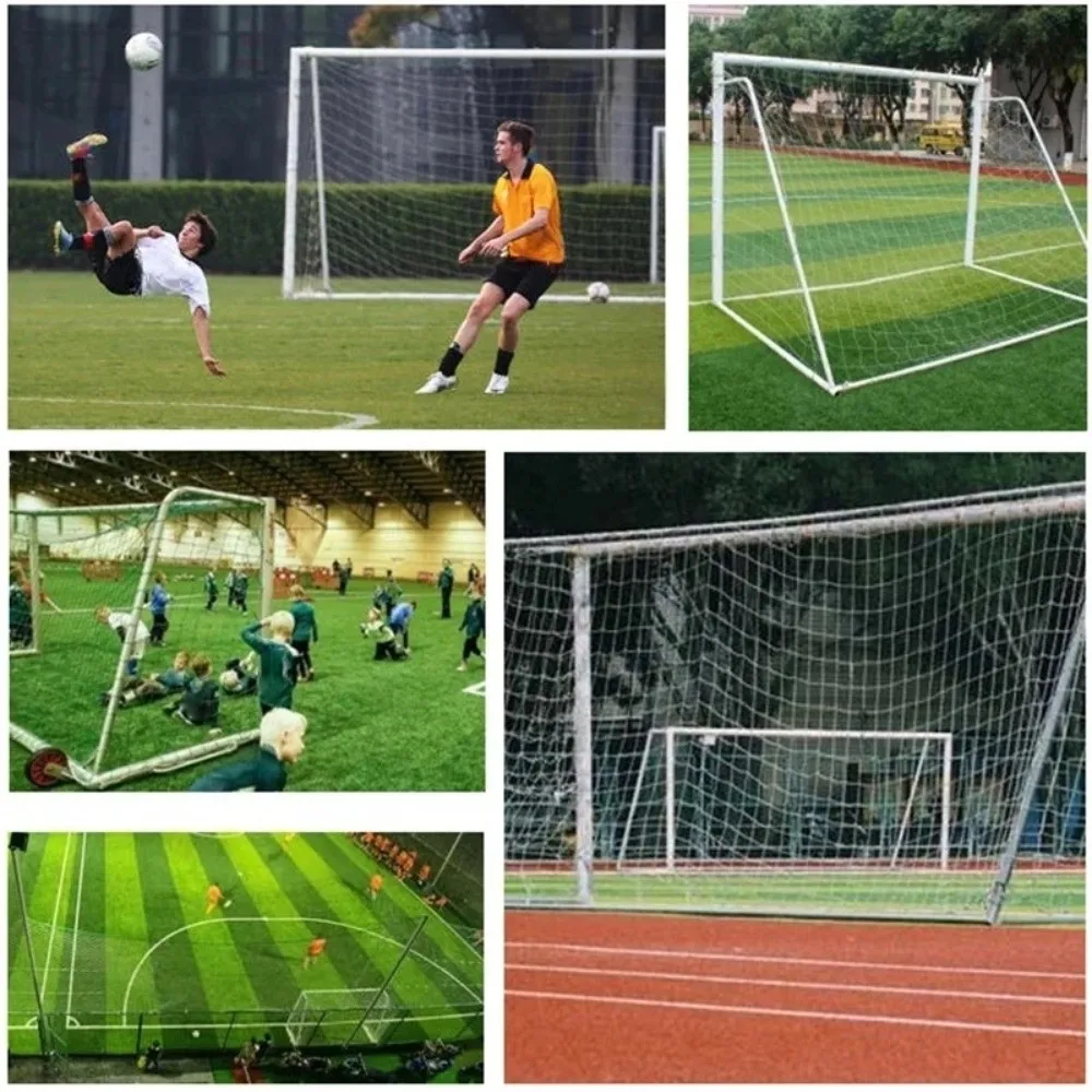 훈련용 교체 축구 네트 폴리프로필렌 메쉬 풀 사이즈 축구 골 네트 방수 쉬운 설치