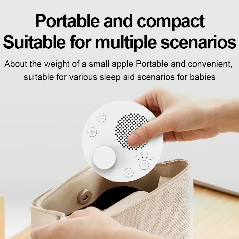 White Noise Machine with Warm Light 24 Natural Sounds Sleep Aid Deep Relaxation Soothing Sleep Aid Equipment