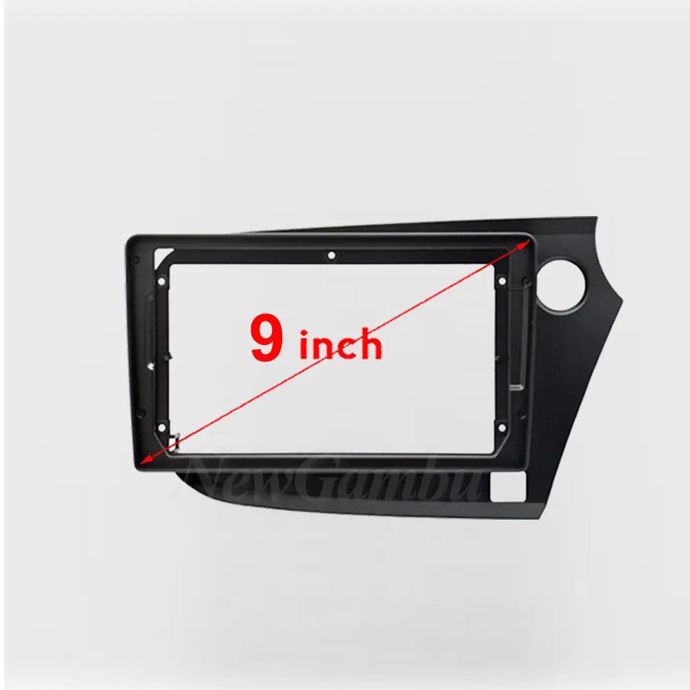 NewGambu 9 inch Car Fascia Frame For HONDA INSIGHT 2009-2014 ABS LHD RHD radio panel DVD dash trim installation bezel Android