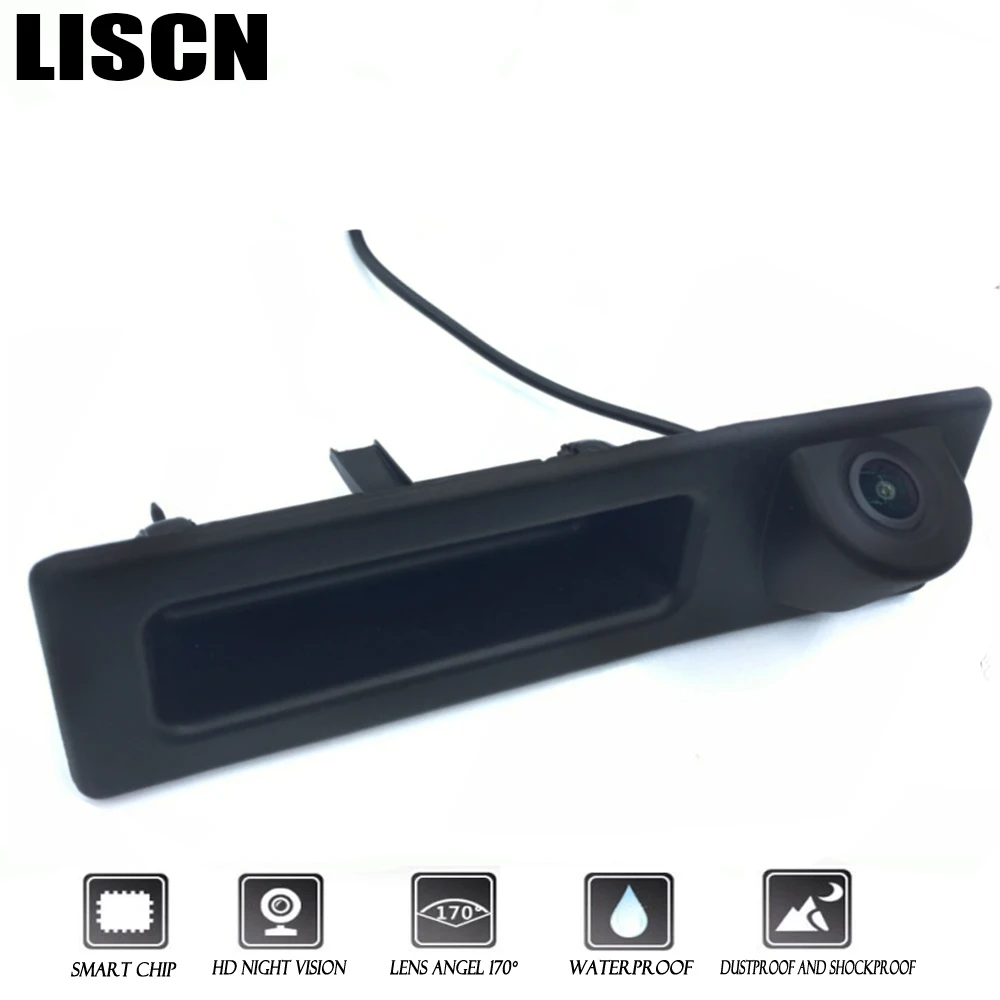 For BMW X1 X3 X4 X5 X6 E84 F25 F26 F15 F16 HD Night Visioin Car Rear View Reverse Handle Camera
