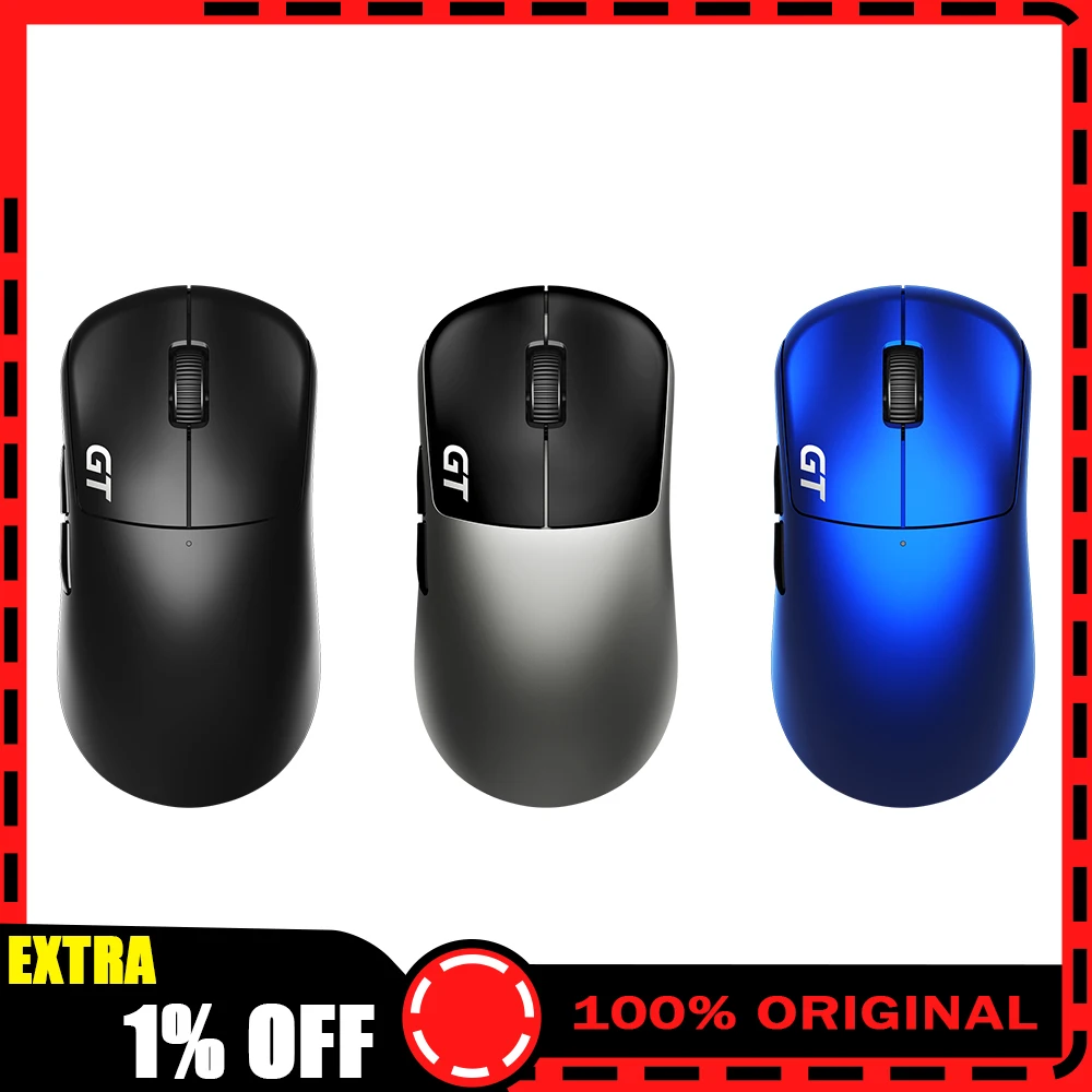 RAWM Leviathan V4 GT Mouse Dual-Mode Wireless Mouse 8000Hz Polling Rate Paw3950 Optical/Magnetic Micro Switch 500mAh Gaming Mice
