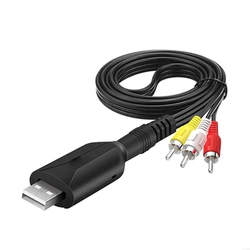 Q84A USB2.0 비디오 캡처 카드 VHS에서 DVD 비디오 Grabber VHS 테이프를 여러 장치를 위해 디지털로 변환