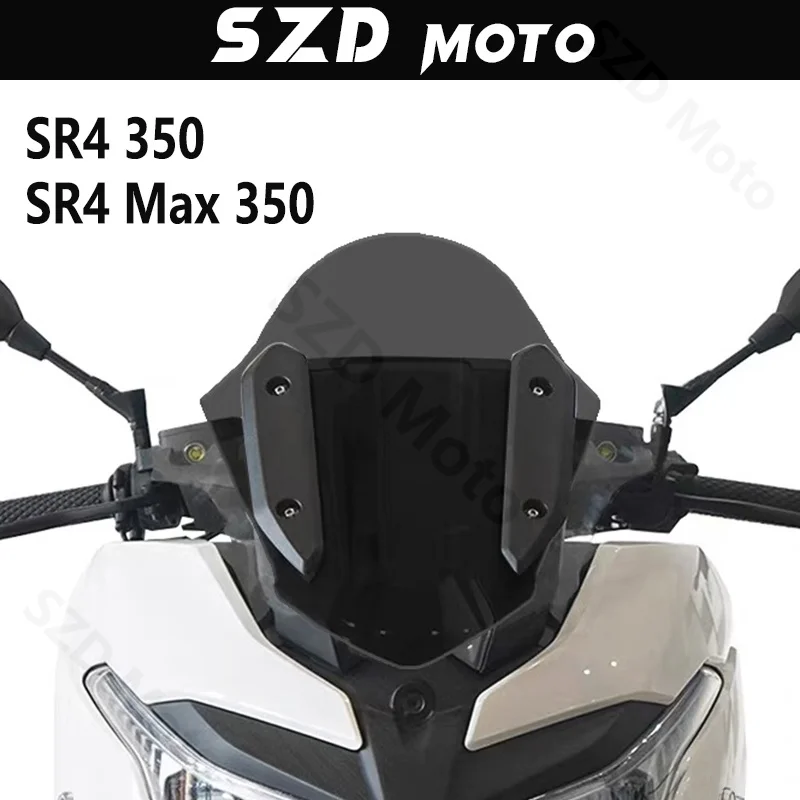 

Лобовые стекла для LONCIN VOGE SR4 350 SR4 MAX350 SR4MAX 350, спортивные лобовые стекла мотоцикла, ветровые дефлекторы, козырек, черный