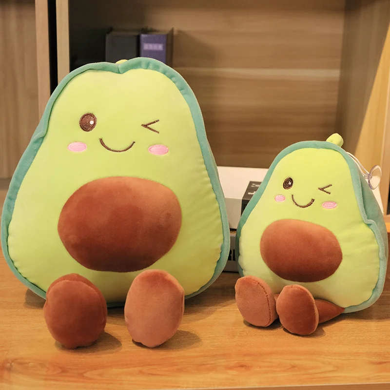 30-85CM Kawaii Cartoon Simulation Anime Avocado Gefüllte Obst Plüsch Spielzeug kinder Avocado Handgemachte Puppe Festival Geschenk
