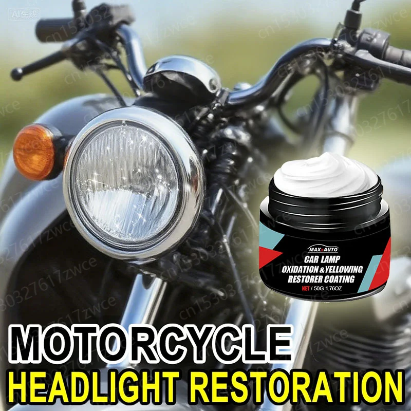 Car & Motorcycle Headlight Restoration Polishing Kit Headlamp Scratch Repair Kits Car Lamp Polisher Cleaning Paste Paint Agent
