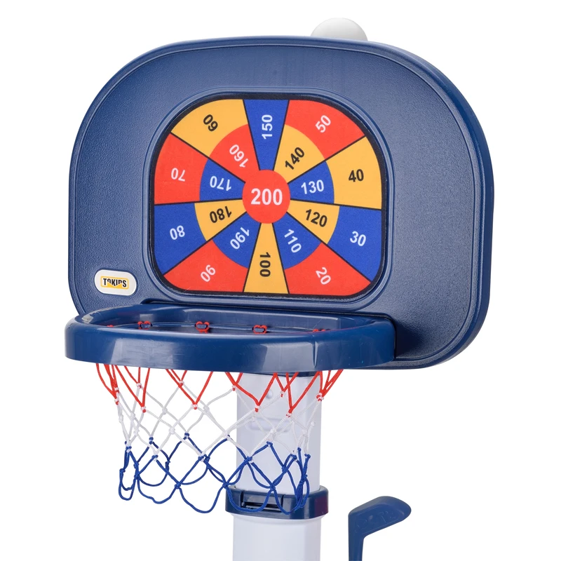Schieten Sticky Target Ball Golf Ferrule Game Kinderen Speelgoed Draagbare basketbalringstandaard