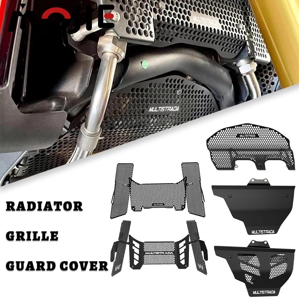 Radiator Grille Oil Cooler Engine Cylinder Head Guard Protector For Ducati Multistrada V4 S Sport Pikes Peak Rally RS 2021-2026