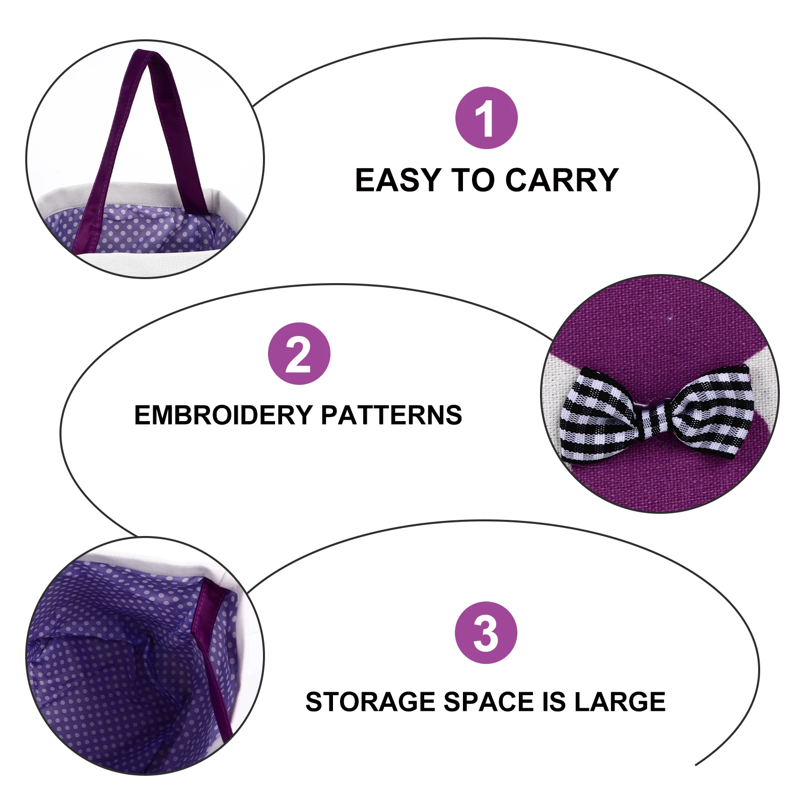 

Easter Canvas Candy Basket Rabbit Bucket Treat Bag For Kids Adults Storage Container With Rabbit Pattern Canvas Gift Bag Durable