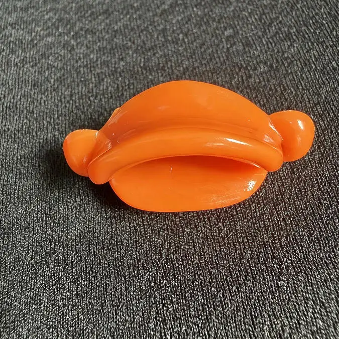 25x10mm/ 42x18mm Orangefarbene Entenmaul-Plastikspielzeugteile & Weiche Unterlegscheibe – Größenoption – Detail 2