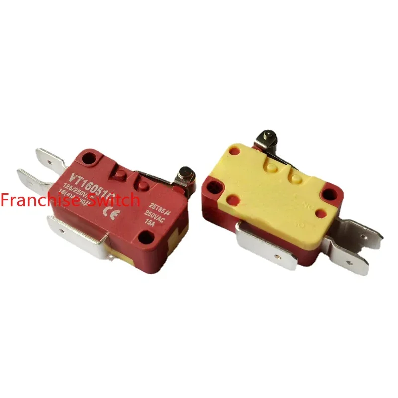 

10PCS VT16051C Large Micro Switch Stroke Limit High Current 16A With Roller Short Handle