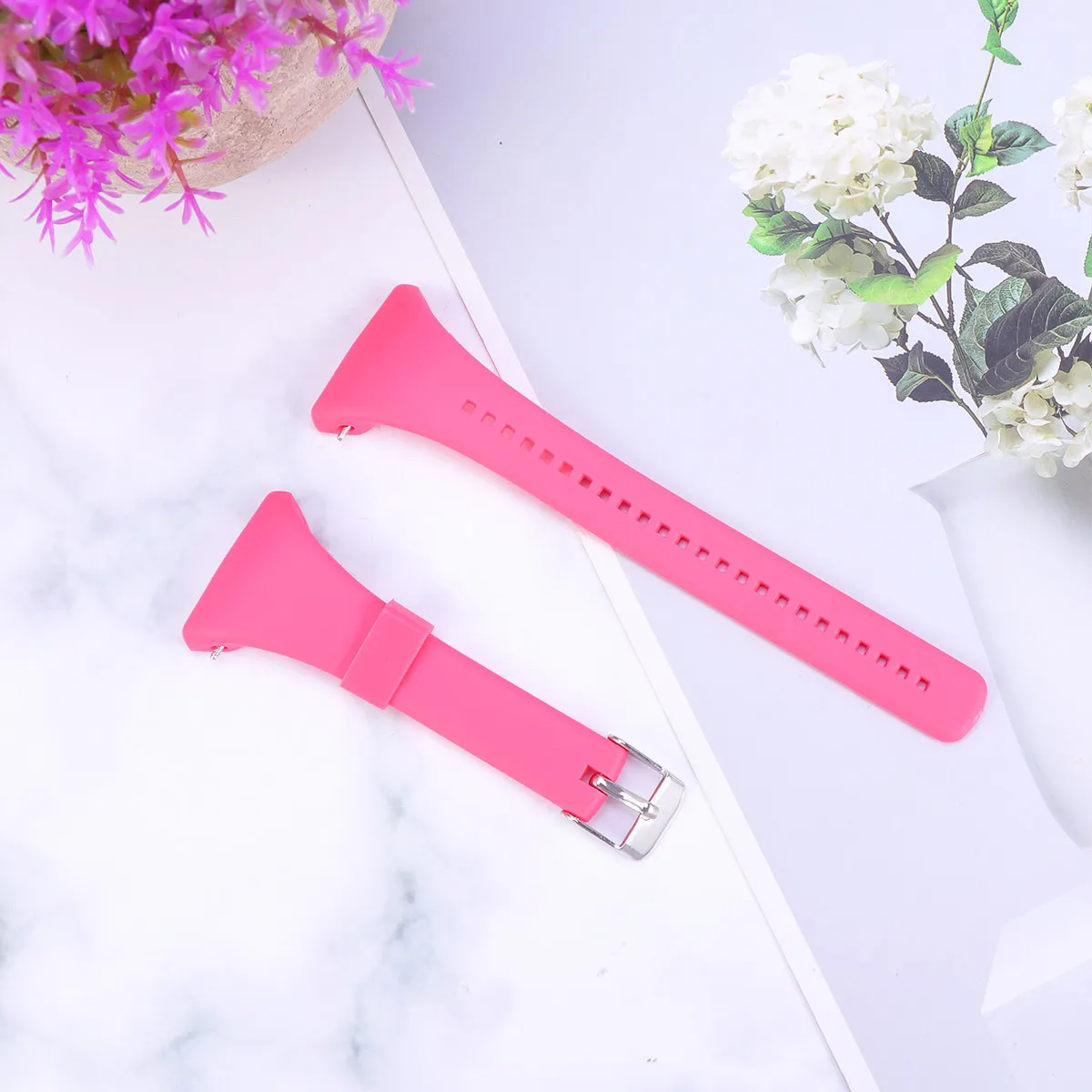 Pulseira de Substituição Rosa de Plástico Estilosa com Liberação Rápida Confortável Compatível com Polar Ft4 Ft7 Masculina Fashion