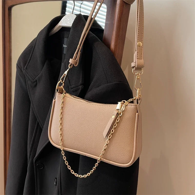 Nuevo bolso de mujer elegante tendencia juvenil versátil bolso de un hombro tipo bandolera Venta caliente moda ocio elegante bolso Simple