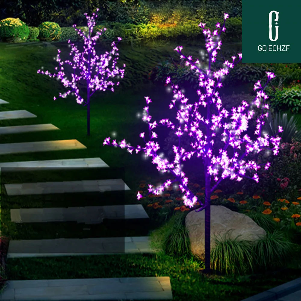 2024 New LED Cherry Tree Light 480LED Bulb 1.5m Height 110 220VAC Seven Colors To Choose From for Outdoor Raindrop Transport