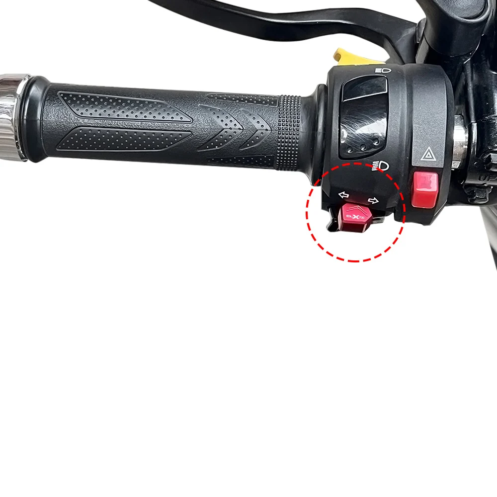 حار Sellin 7 ألوان ل Cf Moto CLX700 CLX 700 700clx اكسسوارات موتو التبديل زر بدوره إشارة التبديل مفتاح غطاء CNC الألومنيوم #5