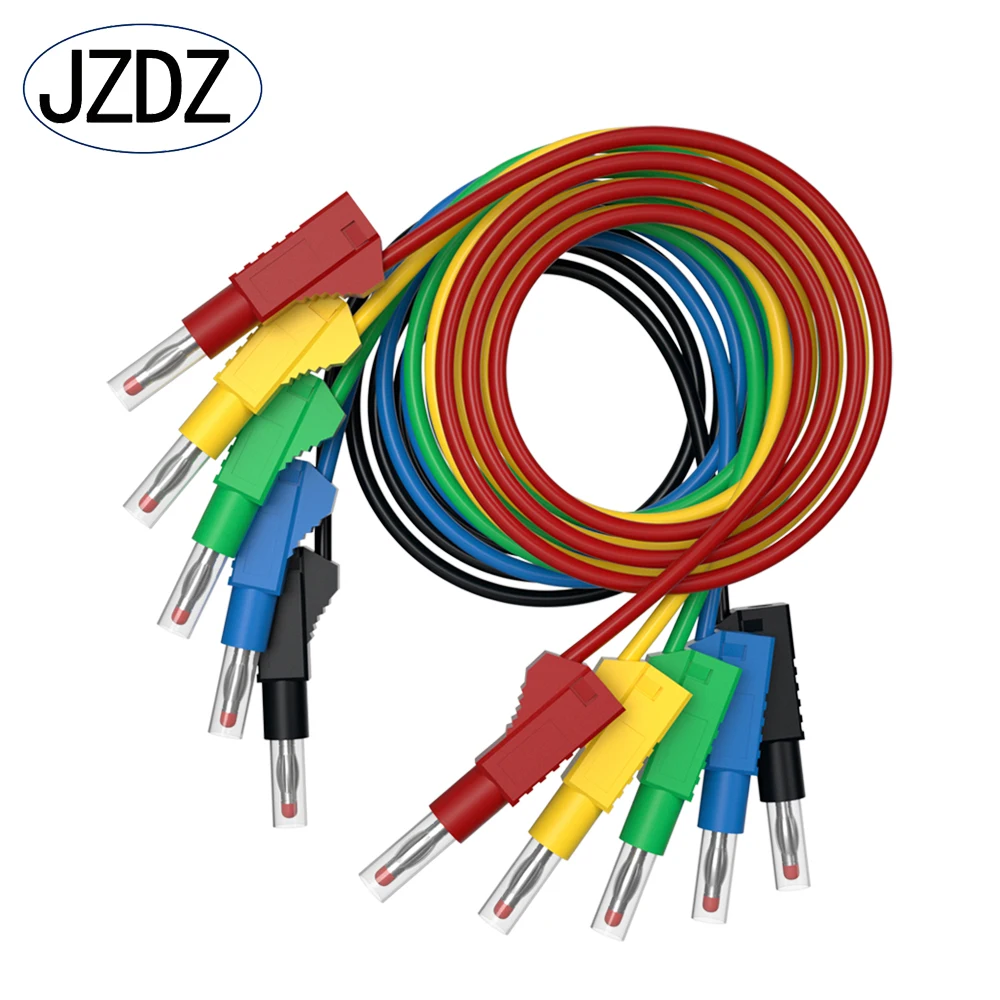 Jzdz 200cm Peças Retrátil mm Plugue Banana Multímetro Cabos de Teste Cabo Linha Fio Ferramentas de Teste Elétrico Personalizado 70022 Mais z