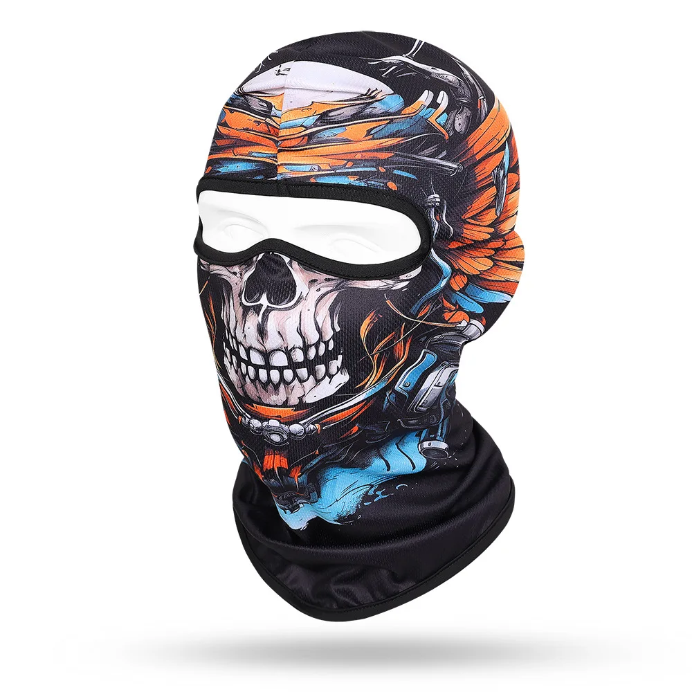 Multifunctional Balaclava Skull Masks Motorcyclist Full Face Shield Windproof Sunscreen Riding Hooded Cap For Men Women Outdoor