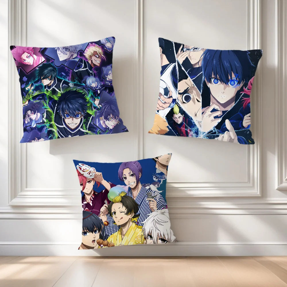 soft Comfortable Pillow Case for Anime l-lock B-Blue Sofa Living manga Hot Room blood Home office Decor Protective Covers