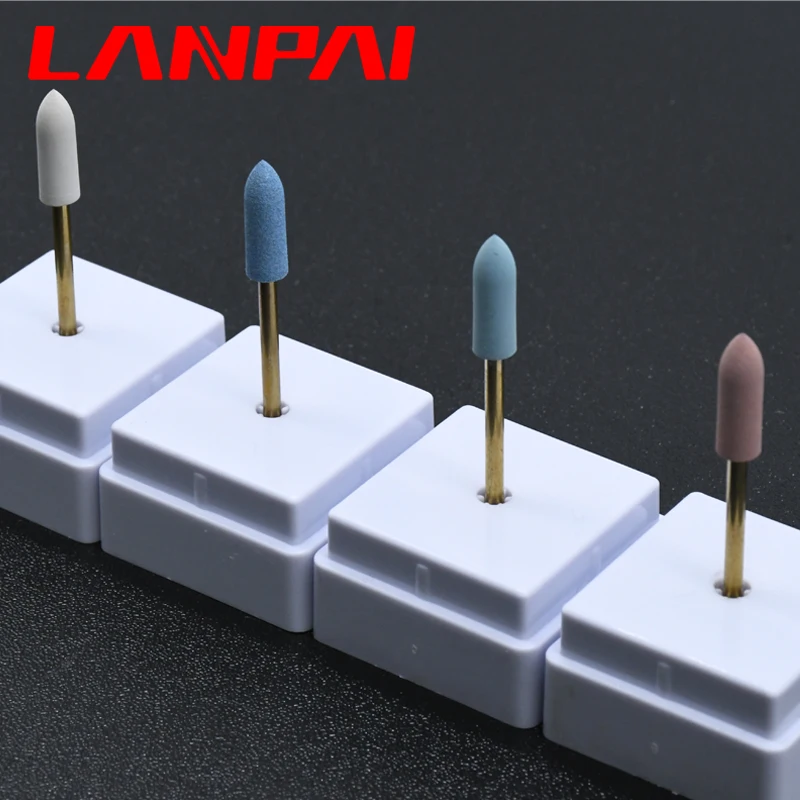 Lanpai Rubber Diamond polisher Pocerlian Zirconia Alloy High  Light Polishing Hp Dentist Tools dentistry materails