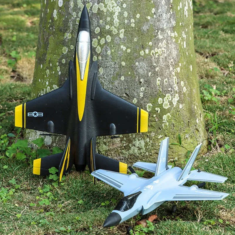 FX635 F35 EPP Foam RC Airplane 2.4GHz 2 Channel Remote Control Glider for Kids Outdoor Toy, 120m Range Flying Aircraft