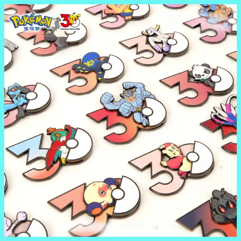

PokéMon 30th Anniversary Fridge Magnet Fighting Type Lucario Koraidon Anime Game Merchandise Home Decor For Collectors