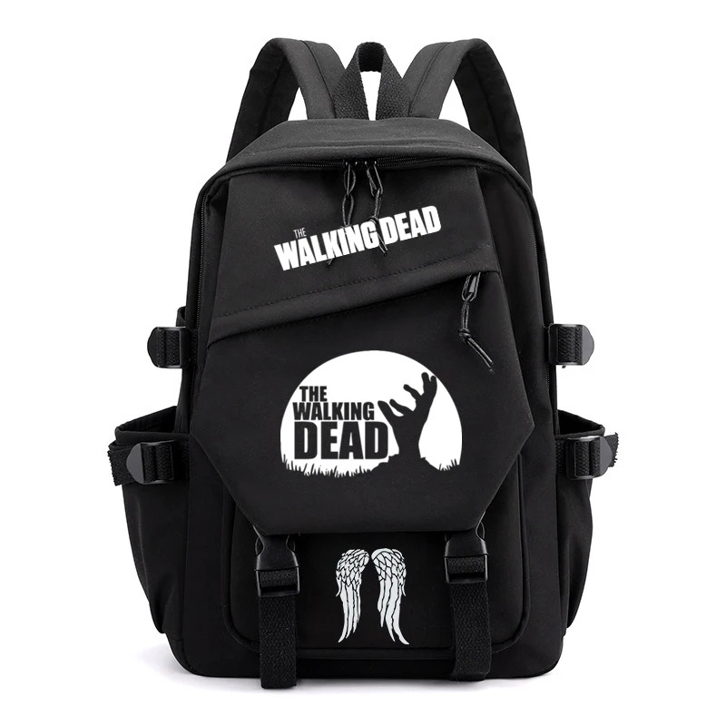 

The Walking Dead Movie Pattern Backpack Harajuku Fashion Graphic Boys Girls Outdoor Schoolbag Large Capacity Students Bookbag