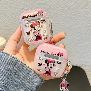 Populärt Disney-tecknat Musse Pigg och Mimmi Pigg i parstil hörlursfodral till Airpods 1.2.3.4.Pro2 med hänge, snyggt fodral 10 best sales Mickey airpods - №9