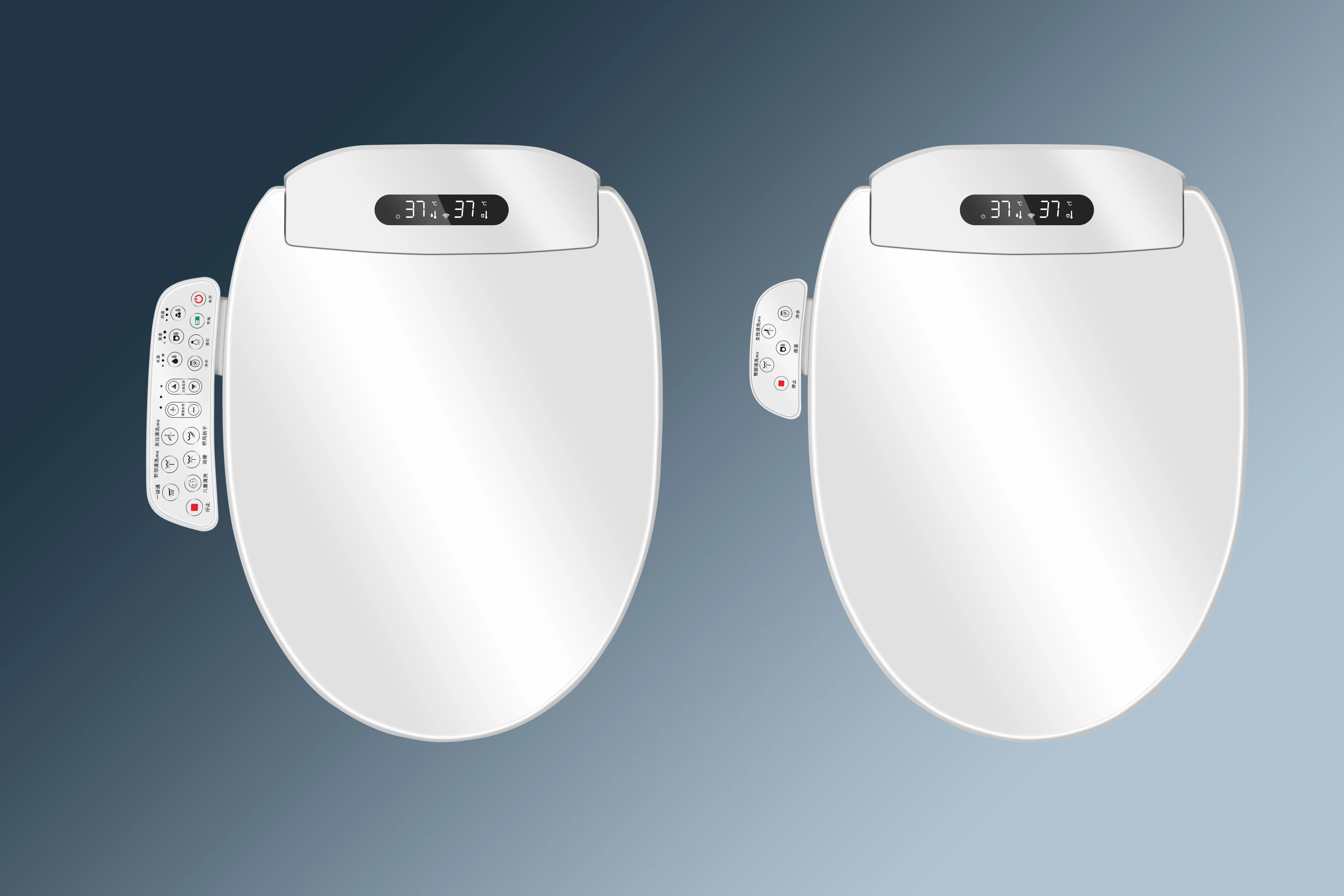 ZXHK Intelligent  Electric Flush WC Bidet One Piece Intelligent Smart Toilet Bidet Seat Bowl