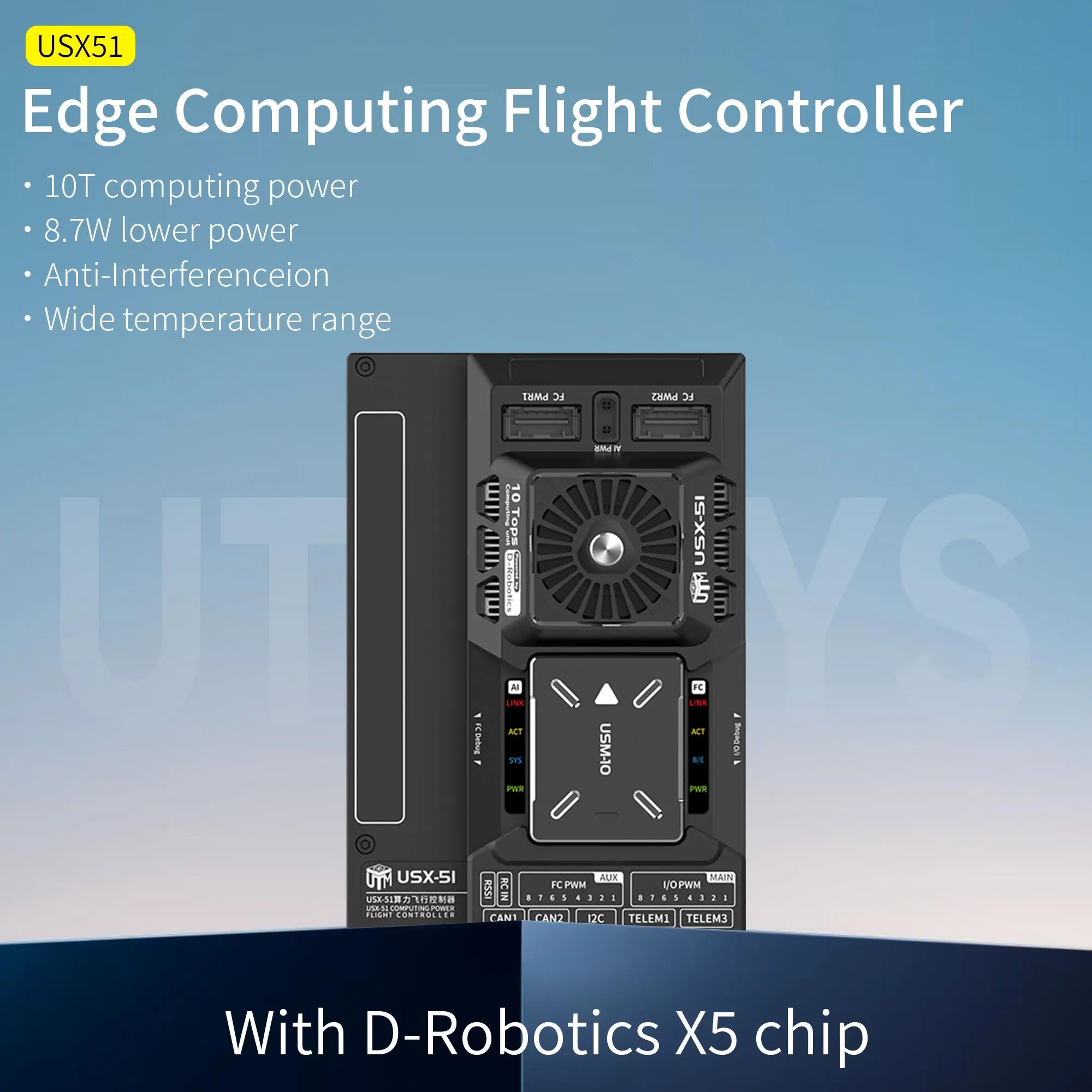 Makerfire USX51 Computing Flight Control System with Pixhawk 6X and D-Robotics X5 AI Chip for RC FPV Drone