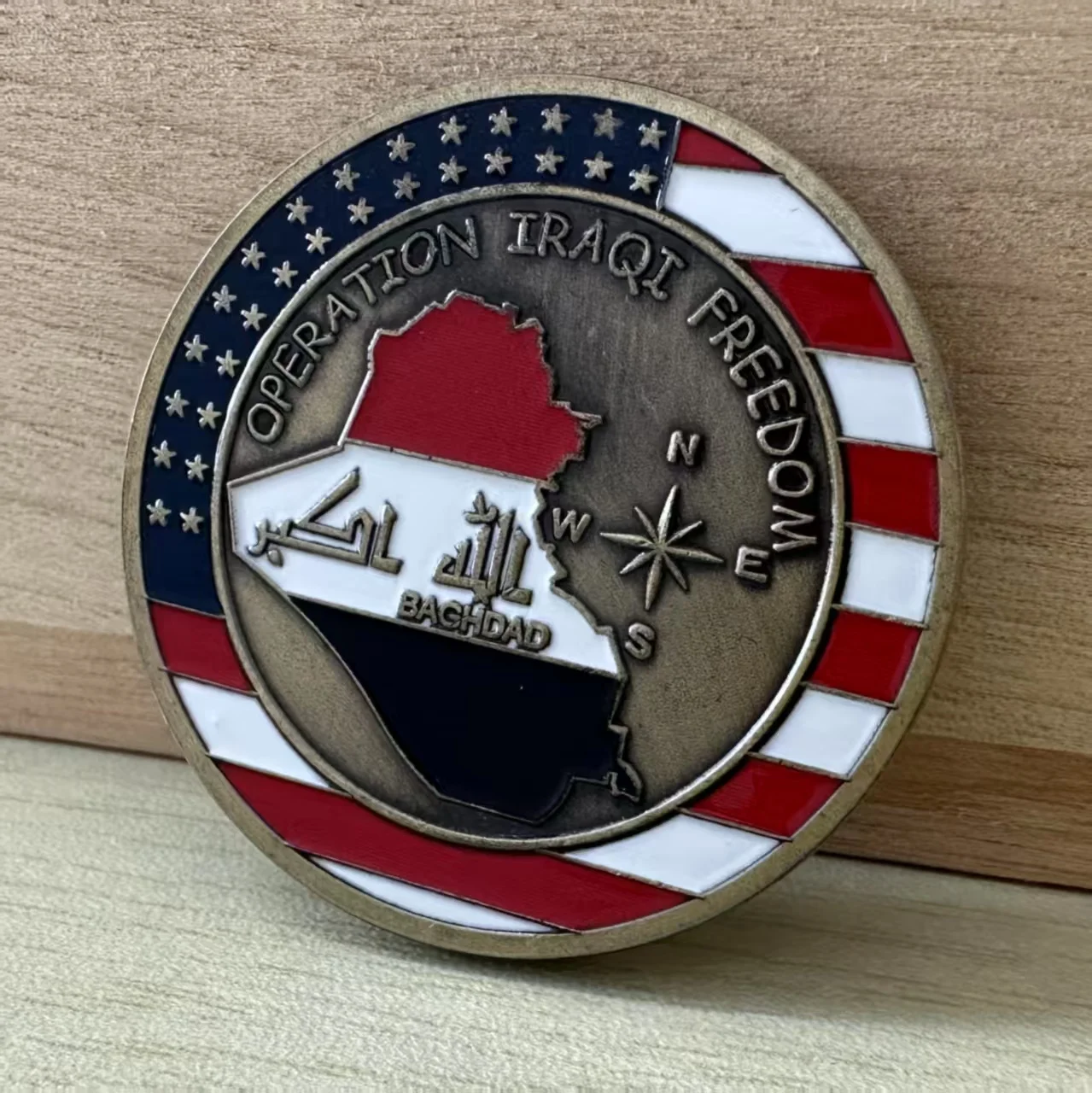 

Bronze US Operation Iraqi Freedom Commemorative Coin Baghdad Military Challenge Coin Collectibles Art Souvenir