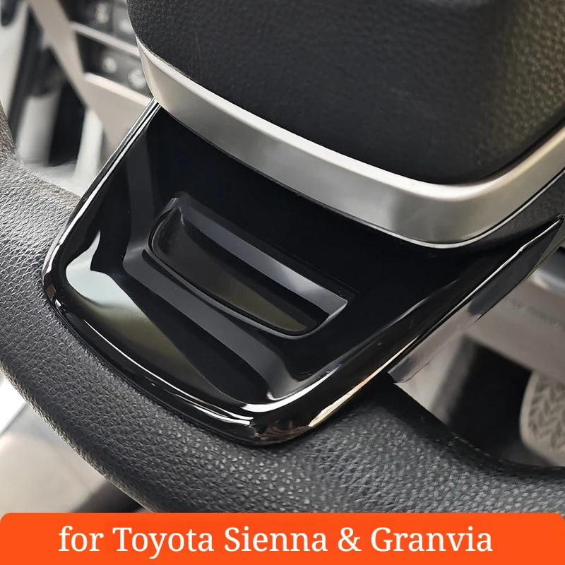 Wood Grain U-Shape Steering Wheel Trim Sticker for Sienna & Granvia - Dedicated Interior Mod Accessory