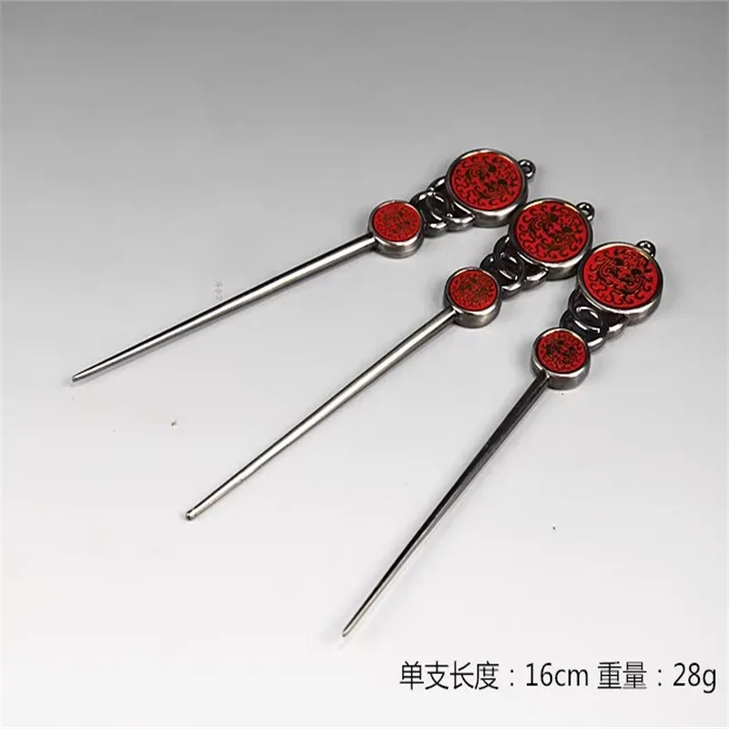 

Soldier Miniature Cold Weapon Silver Needle Hairpin High Quality Model Accessories Toy In Stock For Fans Collection