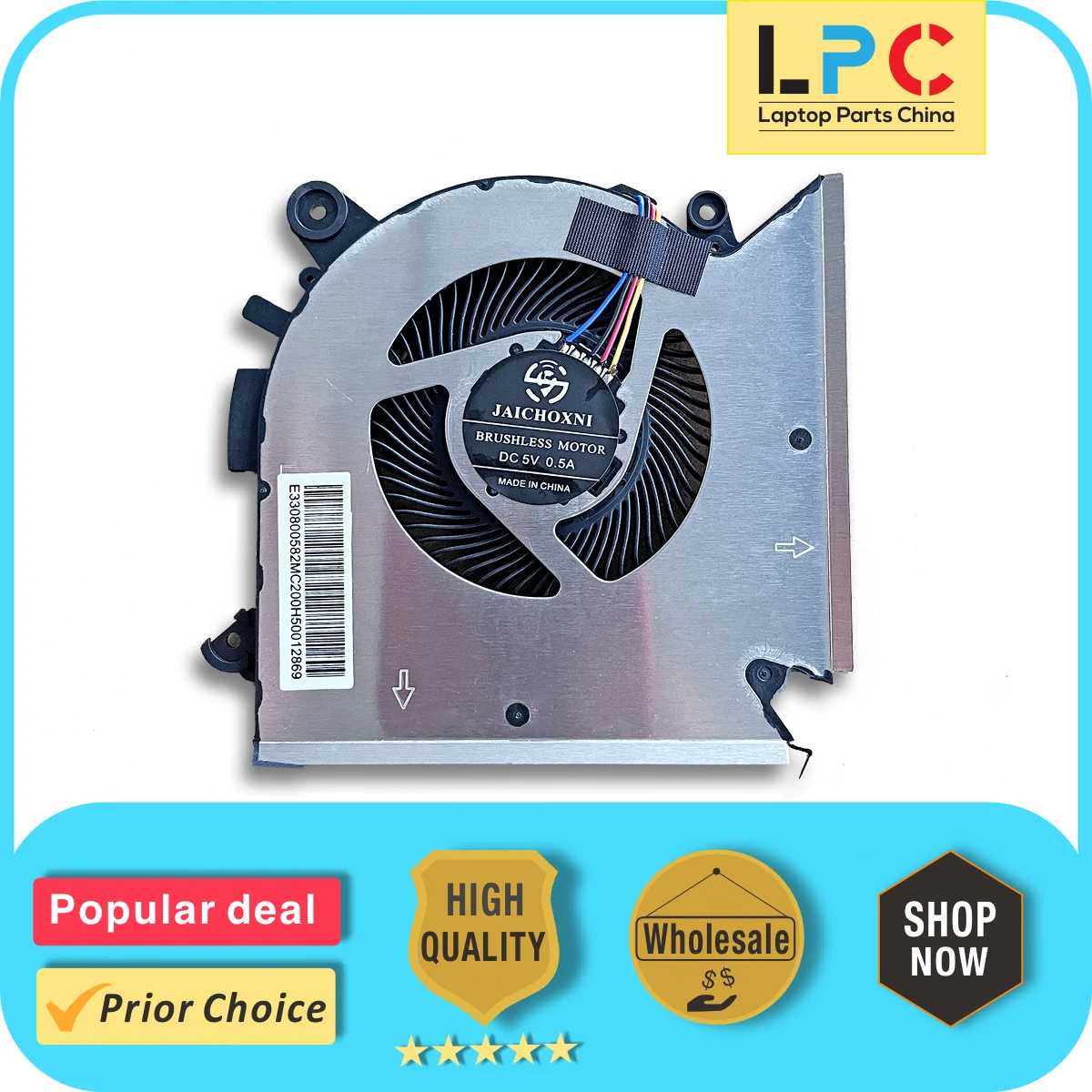 

For MSI MS-16R1 MS-16R2 CPU Cooling Fan New Laptop Cooler Radiator Heat Sink DC 5V 0.5A PABD08008SH