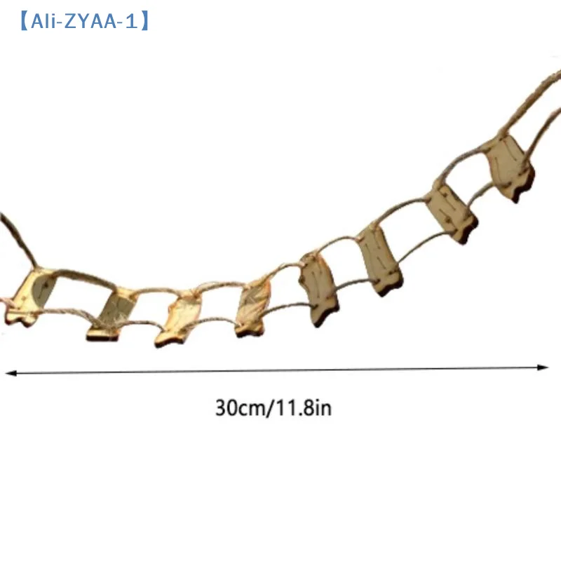 【ZYAA-1】1Pcs Wooden Fairy Bridge Rope Ladder, Miniature Fairy Garden Decor Mini LandscapePhotography Prop Accessory