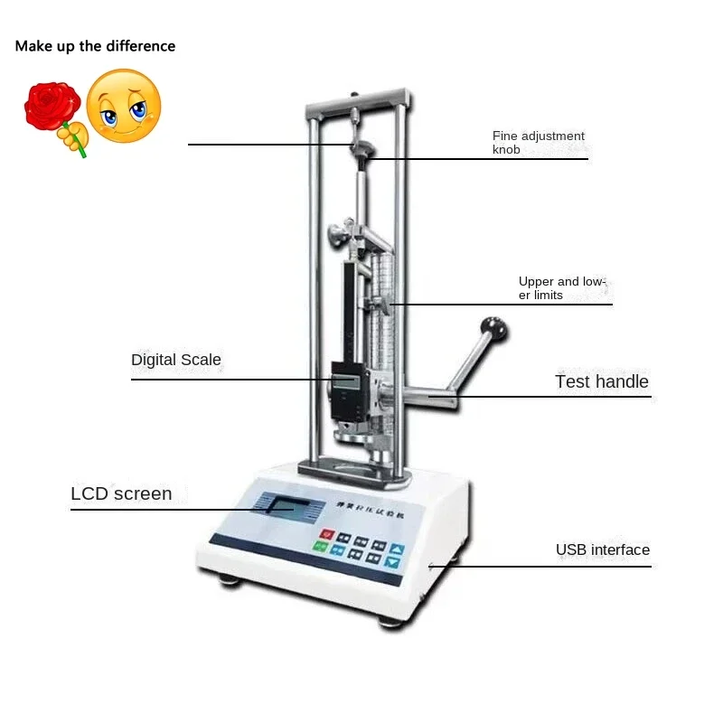 HY Precision Force Gauge Spring Compression Tension Testing Equipment Push Pull Load Tester