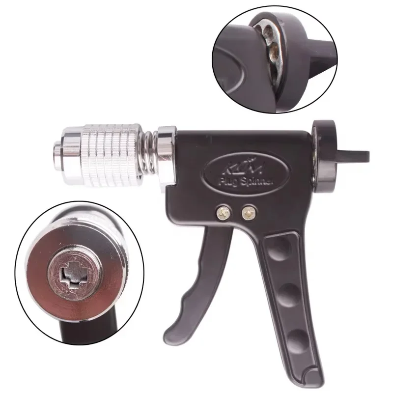 New Quick Gun Lock Plug Spinner, Professional Civil Door Lock Turning Tool for Locksmith Repair
