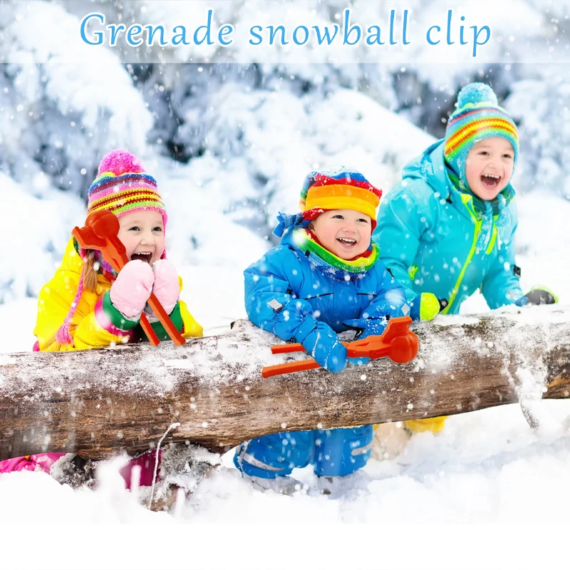 New 5pcs Snowball Clip Snow Grasping Clamps DIY Tool Multi-shape Cartoon Snowballs Grabber Throw Snow Ball Sports Toys Kids Toys