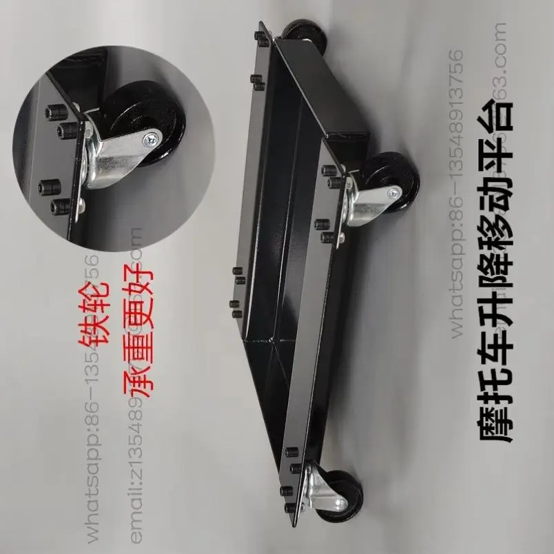 plateforme-de-reparation-hydraulique-pour-moto-avec-echelle-a-ciseaux-et-extension-de-plancher