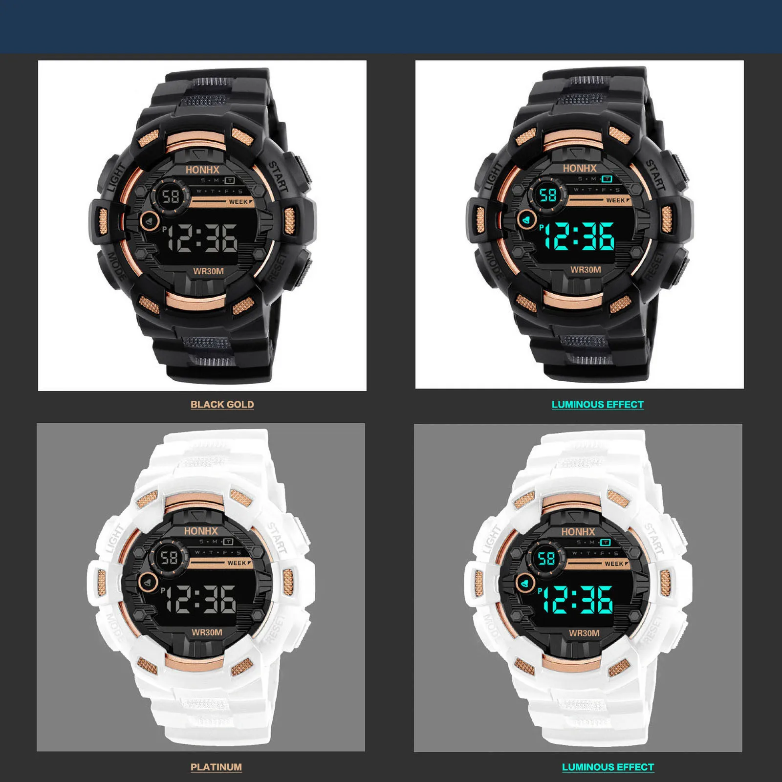Kids Digital Watches Life Waterproof Electronic Watch For Children Multi-Function Luminous Sports Wrist Watch For Boys