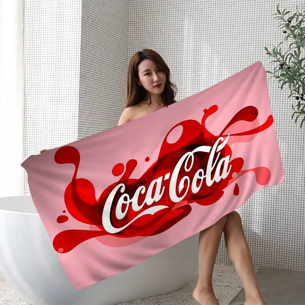 Toallas de Playa Grandes de Microfibra C-Coca C-Cola, Toalla de Secado Rápido, Toallas de Playa para Arena, Toalla de Piscina para Viajes, Natación, Yoga