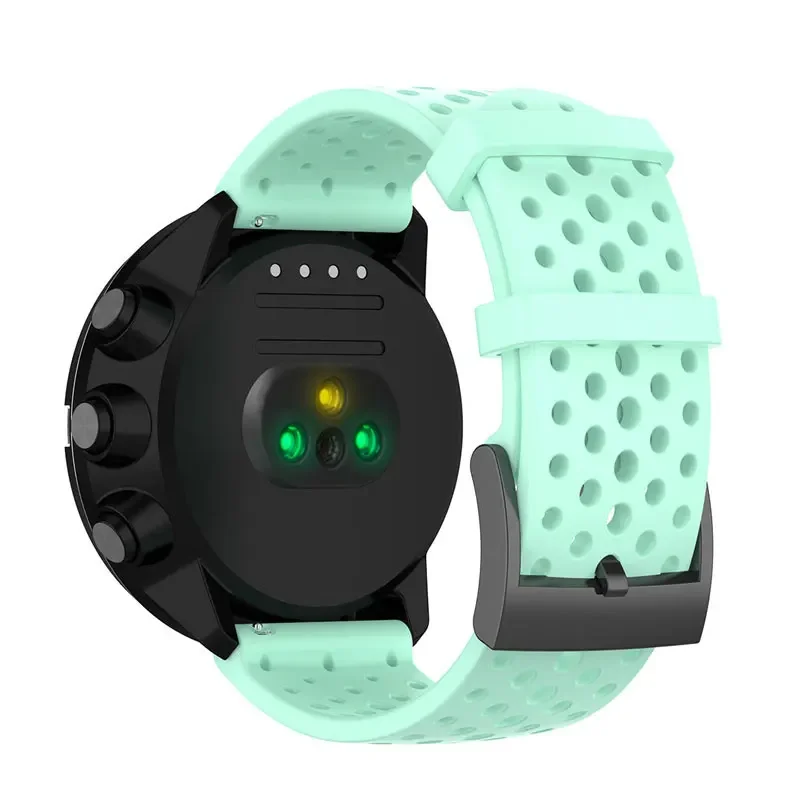 24 مللي متر شريط للرسغ ل Suunto 9 Brao D5 المتقشف الرياضة HR بارو Smartwatch سيليكون سوار ل الأحفوري Q الرجال Q آلة الهجين